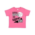 thumbnail image 1 of Inktastic Little Sister and Biggest Baseball Fan Girls Toddler T-Shirt, 1 of 5