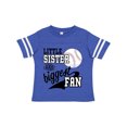 thumbnail image 1 of Inktastic Little Sister and Biggest Baseball Fan Gift Toddler Boy or Toddler Girl T-Shirt, 1 of 4