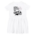 thumbnail image 1 of Inktastic Little Sister and Biggest Baseball Fan Girls Toddler Dress, 1 of 5
