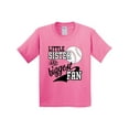 thumbnail image 1 of Inktastic Little Sister and Biggest Baseball Fan Youth T-Shirt, 1 of 5