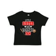 thumbnail image 1 of Inktastic Little Sister and Biggest Fan Baseball Glove and Bat Girls Baby T-Shirt, 1 of 5