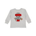 thumbnail image 1 of Inktastic Little Sister and Biggest Fan Baseball Glove and Bat Girls Long Sleeve Toddler T-Shirt, 1 of 5