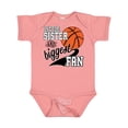 thumbnail image 1 of Inktastic Little Sister and Biggest Fan Basketball Player Girls Baby Bodysuit, 1 of 5