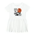thumbnail image 1 of Inktastic Little Sister and Biggest Fan Basketball Player Girls Baby Dress, 1 of 5