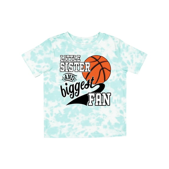 Inktastic Little Sister and Biggest Fan Basketball Player Girls Toddler T-Shirt