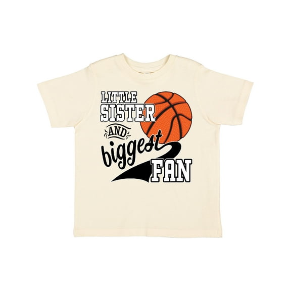Inktastic Little Sister and Biggest Fan Basketball Player Girls Toddler T-Shirt
