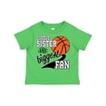 thumbnail image 1 of Inktastic Little Sister and Biggest Fan Basketball Player Girls Toddler T-Shirt, 1 of 5