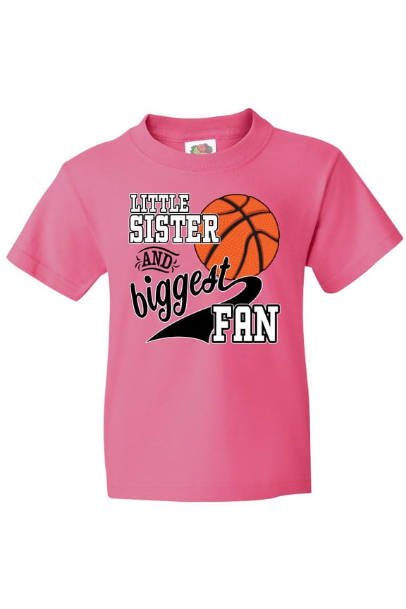 Little Sister and Biggest Fan- Basketball Player Youth T-Shirt