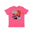 thumbnail image 1 of Inktastic Little Sister and Biggest Fan- Basketball Player Youth T-Shirt, 1 of 5