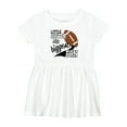 thumbnail image 1 of Inktastic Little Sister and Biggest Fan Football Player Girls Baby Dress, 1 of 5