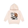 thumbnail image 1 of Inktastic Little Sister and Biggest Fan Football Player Toddler Hoodie, 1 of 4
