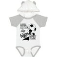 thumbnail image 1 of Inktastic Little Sister and Biggest Fan Soccer Player Girls Baby Bodysuit, 1 of 5