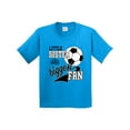 thumbnail image 1 of Inktastic Little Sister and Biggest Fan Soccer Player Youth T-Shirt, 1 of 5