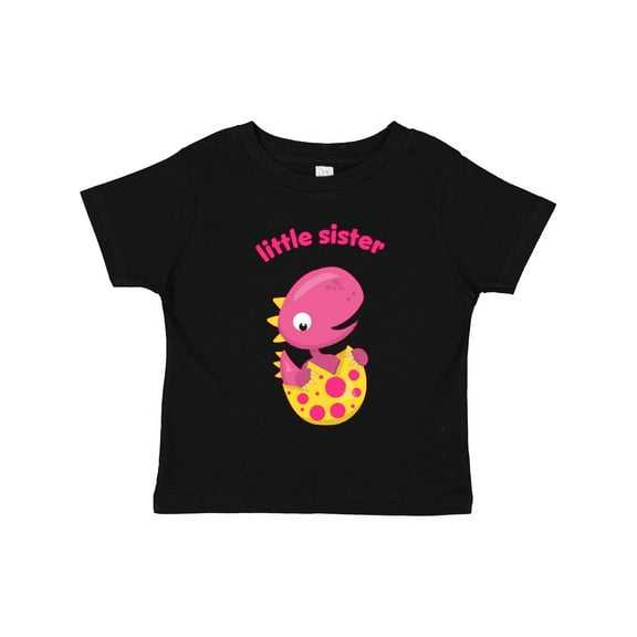 Inktastic Little Sister-dino Girls Toddler T-Shirt