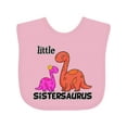 thumbnail image 1 of Inktastic Little Sistersaurus Girls Baby Bib, 1 of 4