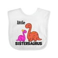 thumbnail image 1 of Inktastic Little Sistersaurus Girls Baby Bib, 1 of 4