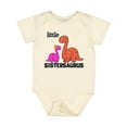 thumbnail image 1 of Inktastic Little Sistersaurus Girls Baby Bodysuit, 1 of 5