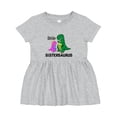 thumbnail image 1 of Inktastic Little Sistersaurus Girls Baby Dress, 1 of 5