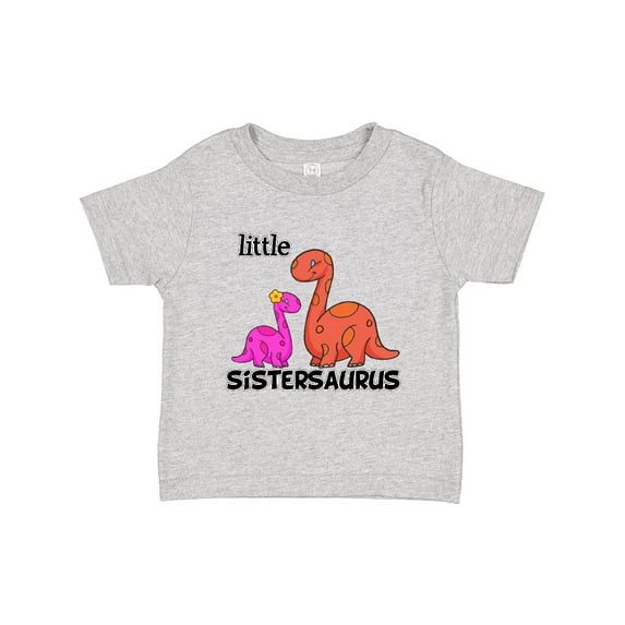 Inktastic Little Sistersaurus Girls Baby T-Shirt