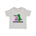 thumbnail image 1 of Inktastic Little Sistersaurus Girls Baby T-Shirt, 1 of 5