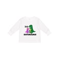thumbnail image 1 of Inktastic Little Sistersaurus Girls Long Sleeve Toddler T-Shirt, 1 of 5