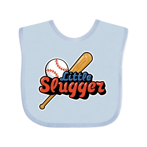 Inktastic Little Slugger Boys or Girls Baby Bib