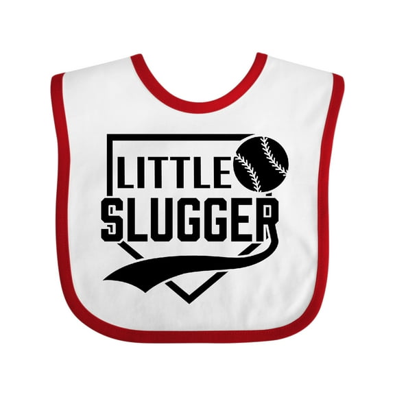 Inktastic Little Slugger Boys or Girls Baby Bib