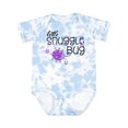 thumbnail image 1 of Inktastic Little Snuggle Bug Purple Beetle Boys or Girls Baby Bodysuit, 1 of 5