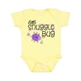 thumbnail image 1 of Inktastic Little Snuggle Bug Purple Beetle Boys or Girls Baby Bodysuit, 1 of 5