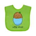 thumbnail image 1 of Inktastic Little Spud Blue Boys or Girls Baby Bib, 1 of 4
