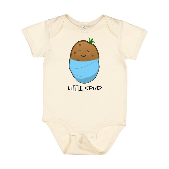 Inktastic Little Spud Blue Boys or Girls Baby Bodysuit