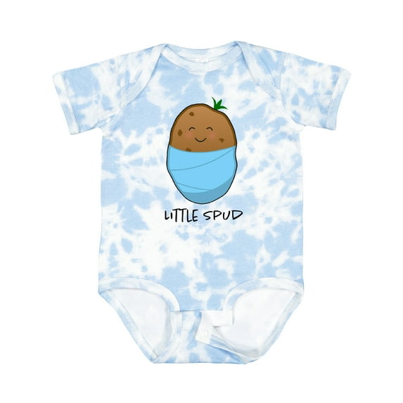 Inktastic Little Spud Blue Boys or Girls Baby Bodysuit