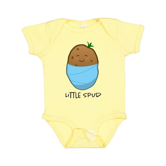 Inktastic Little Spud Blue Boys or Girls Baby Bodysuit