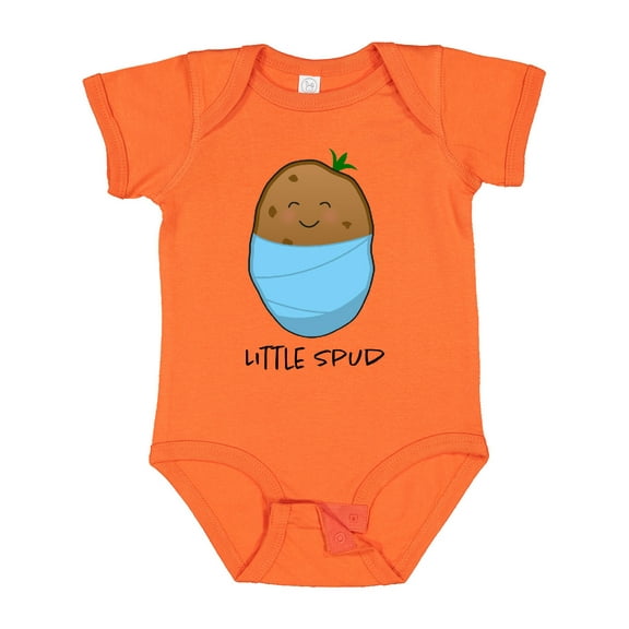 Inktastic Little Spud Blue Boys or Girls Baby Bodysuit