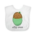thumbnail image 1 of Inktastic Little Spud Green Boys or Girls Baby Bib, 1 of 4