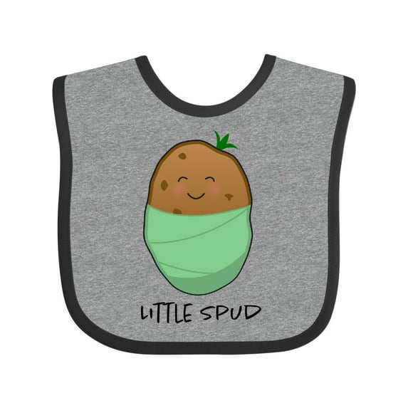 Inktastic Little Spud Green Boys or Girls Baby Bib