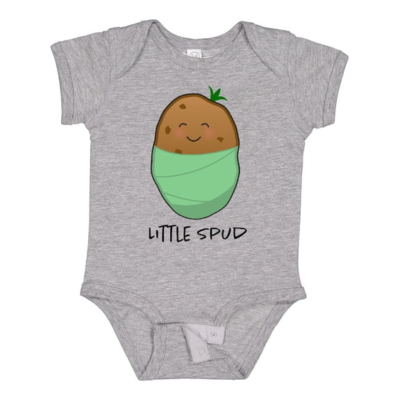 Inktastic Little Spud Green Boys or Girls Baby Bodysuit