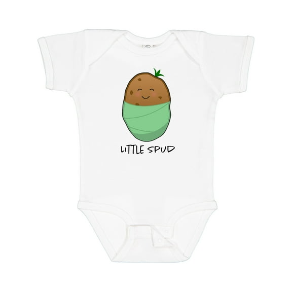Inktastic Little Spud Green Boys or Girls Baby Bodysuit