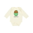 thumbnail image 1 of Inktastic Little Spud Green Boys or Girls Long Sleeve Baby Bodysuit, 1 of 5