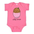 thumbnail image 1 of Inktastic Little Spud Pink Boys or Girls Baby Bodysuit, 1 of 5
