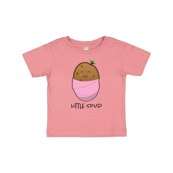 Inktastic Little Spud Pink Boys or Girls Baby T-Shirt