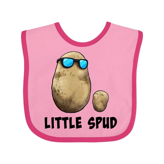 Inktastic Little Spud Potato Father and Child Boys or Girls Baby Bib