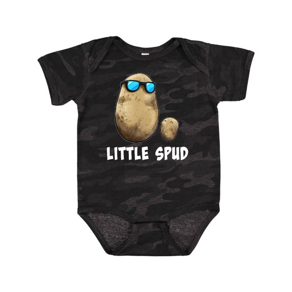 Inktastic Little Spud Potato Father and Child Boys or Girls Baby Bodysuit