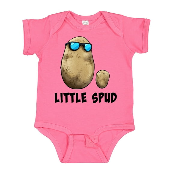 Inktastic Little Spud Potato Father and Child Boys or Girls Baby Bodysuit