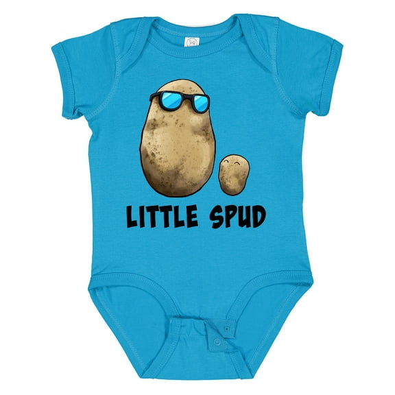Inktastic Little Spud Potato Father and Child Boys or Girls Baby Bodysuit