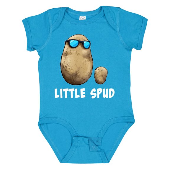 Inktastic Little Spud Potato Father and Child Boys or Girls Baby Bodysuit