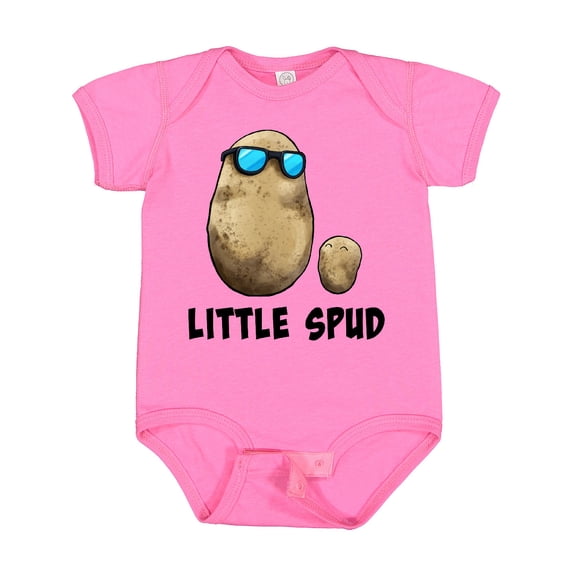 Inktastic Little Spud Potato Father and Child Boys or Girls Baby Bodysuit