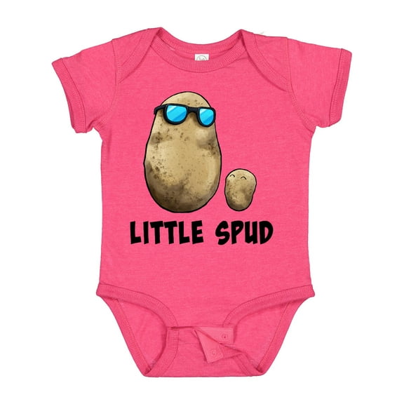 Inktastic Little Spud Potato Father and Child Boys or Girls Baby Bodysuit