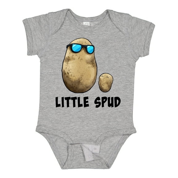Inktastic Little Spud Potato Father and Child Boys or Girls Baby Bodysuit