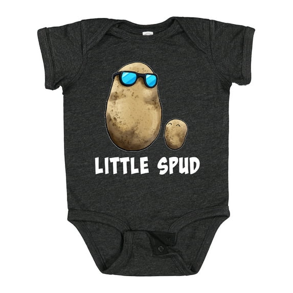 Inktastic Little Spud Potato Father and Child Boys or Girls Baby Bodysuit